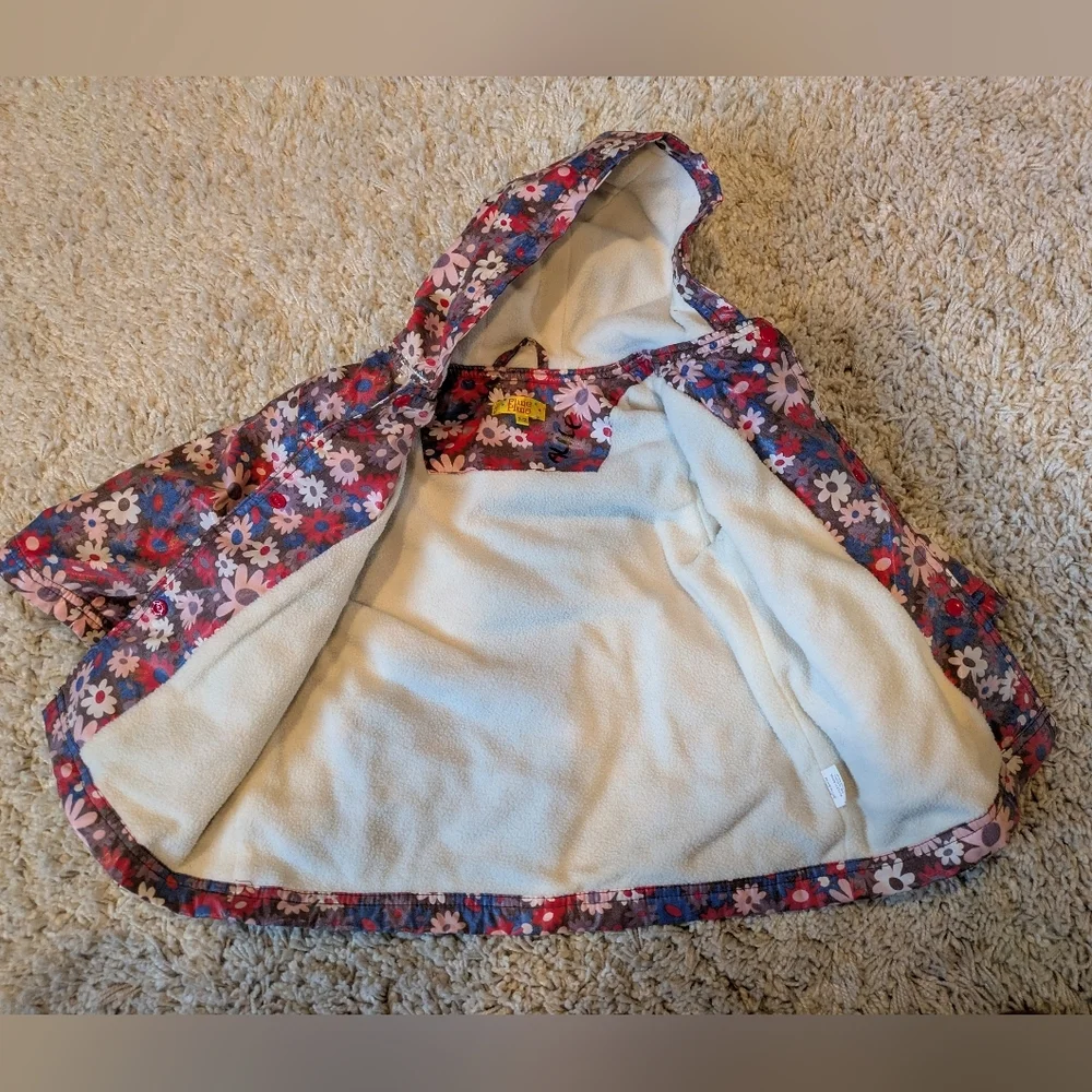 Pluie Pluie Daisy Raincoat Hooded Pluie Pluie Size 1/2...Standard Size 5-7